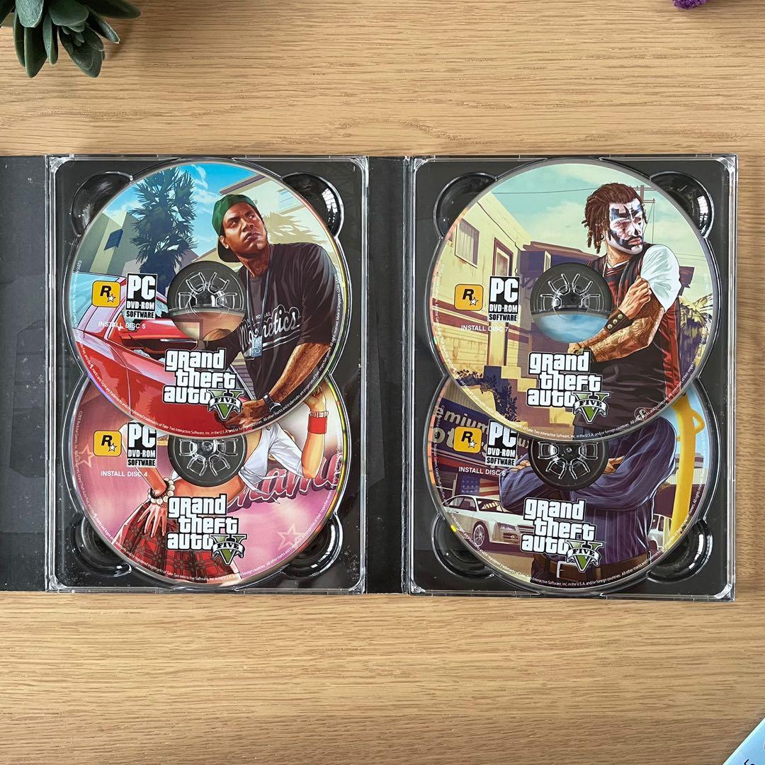 GTA V Grand Theft Auto 5 Original CD Box Set, Video Gaming, Video Games
