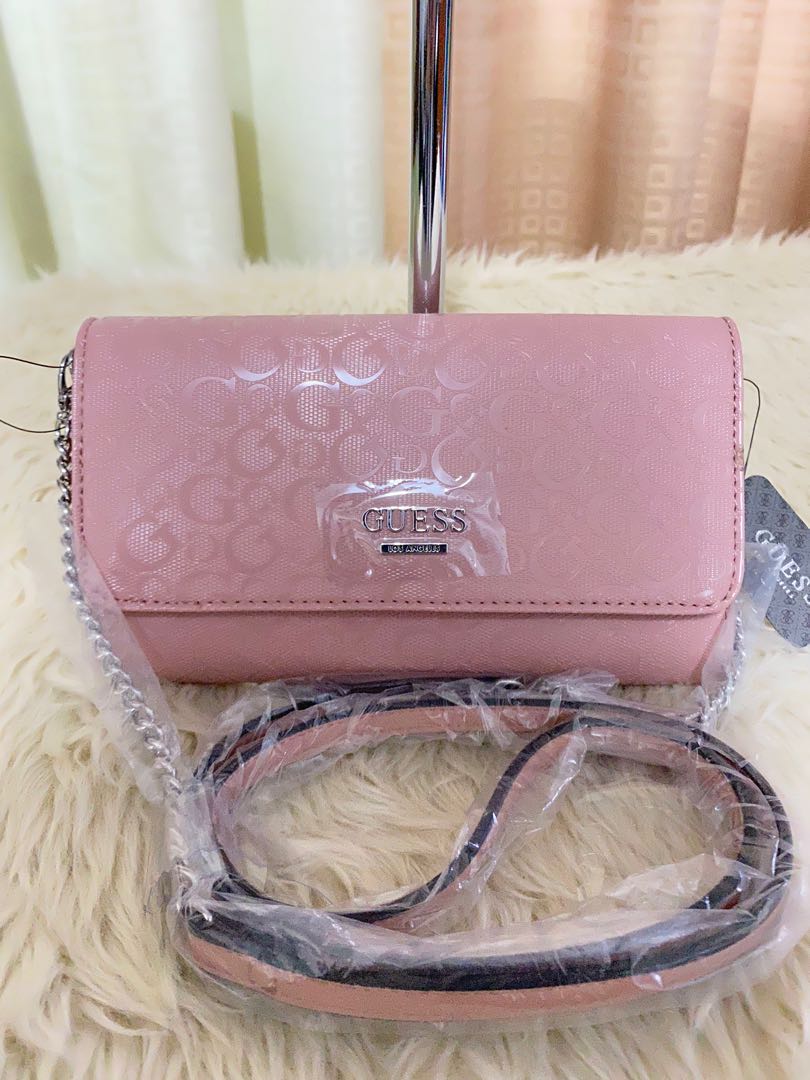 Guess Campos Mini crossbody in Mauve Phone wallet sling with cardholder ...