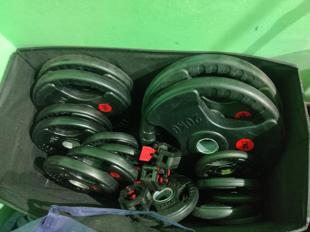 Gym Weights (Olympic Size 2 inch hole), Sports Equipment, Exercise