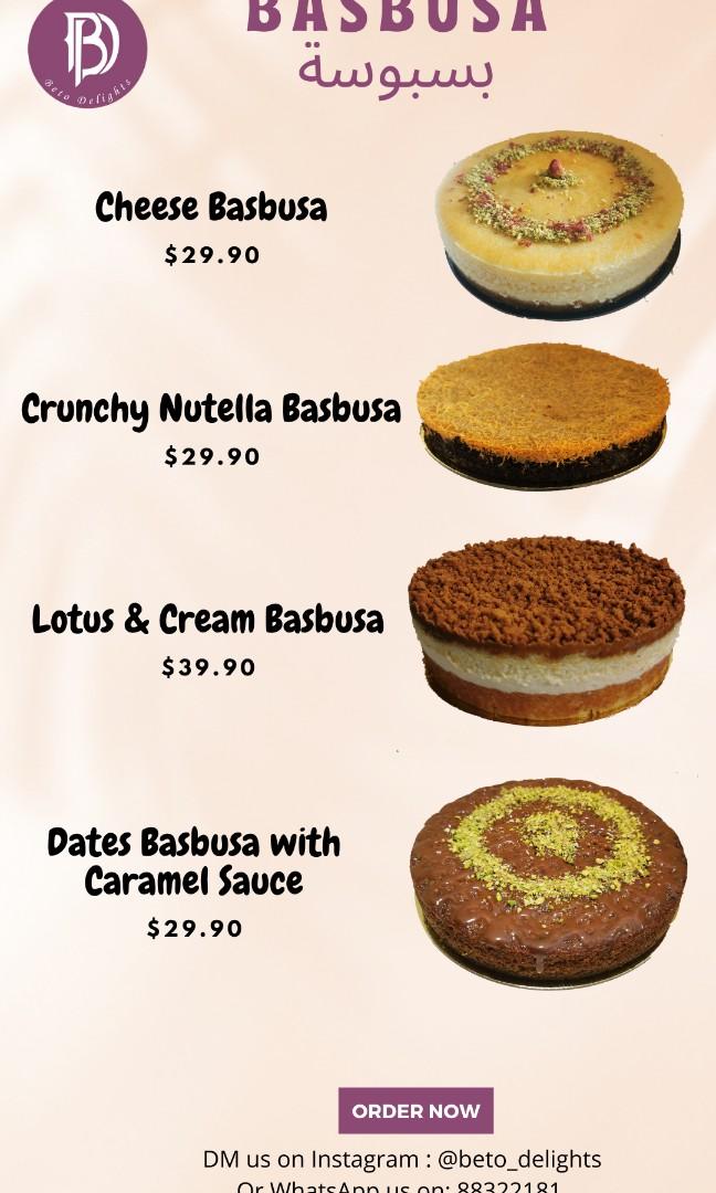 Halal Middle Eastern Cheese Basbusa - Made with Premium Healthier ...