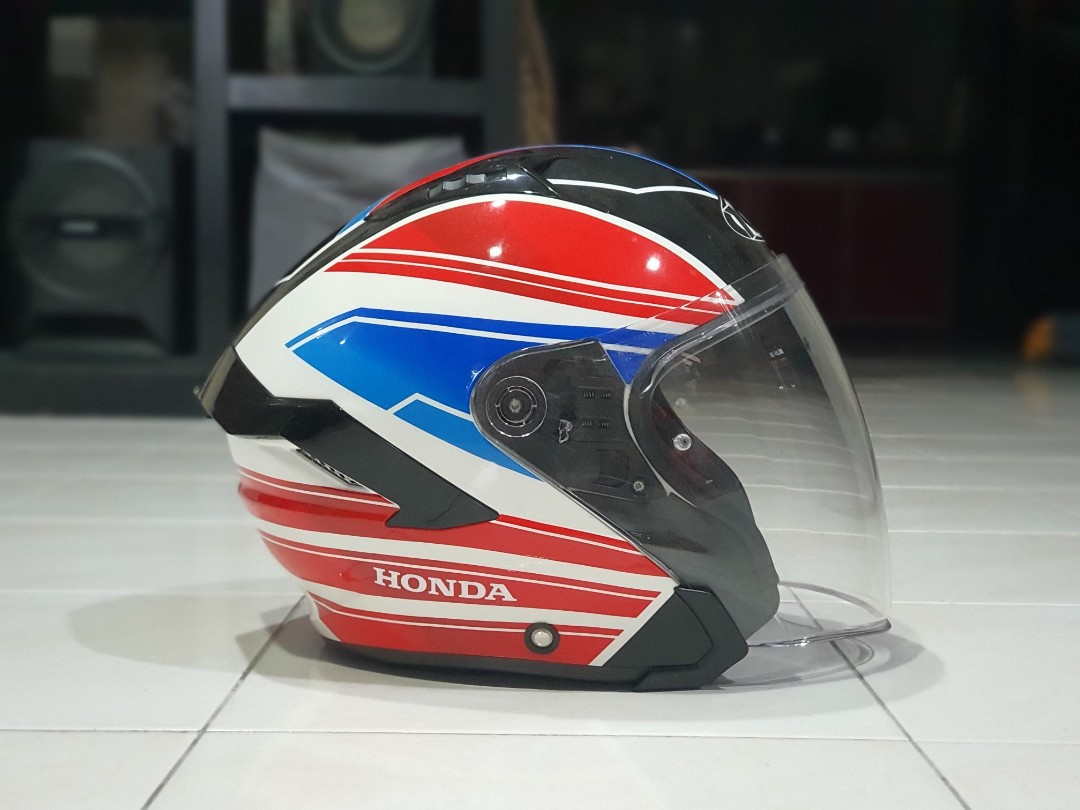 Helmet Kyt Nfj Honda Trico Double Visor Saiz L Auto Accessories On Carousell