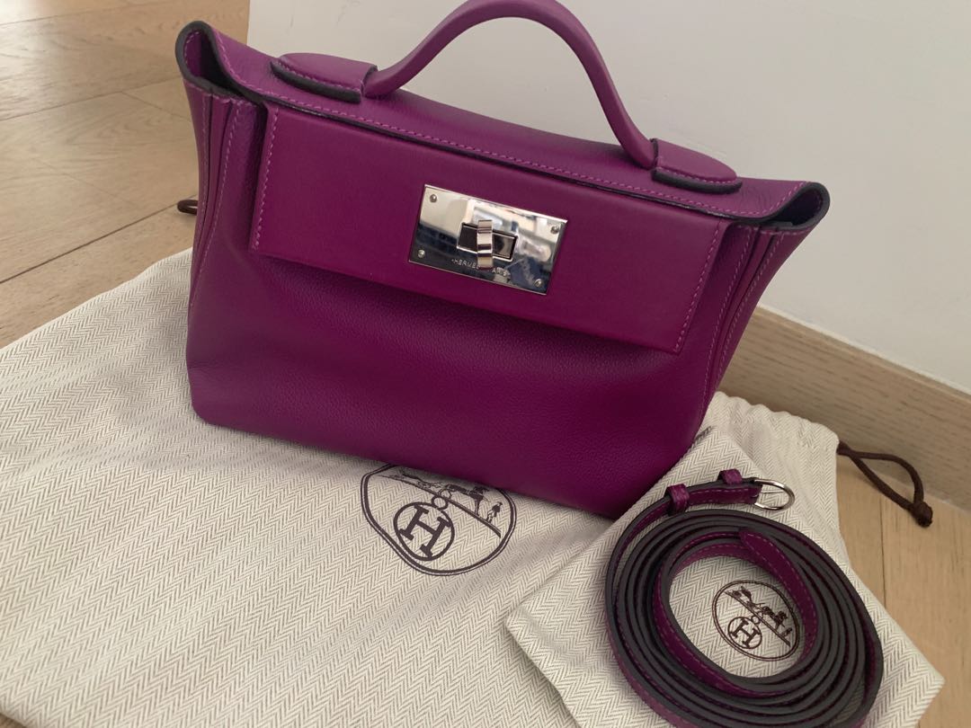 Hermes mini2424 P9 color with PHW, 名牌, 手袋及銀包- Carousell