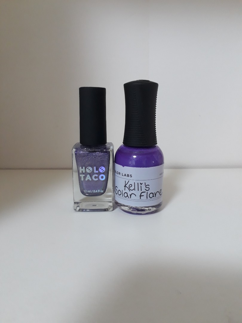 Holo taco Lavender syrup nail polish, Beauty & Personal Care