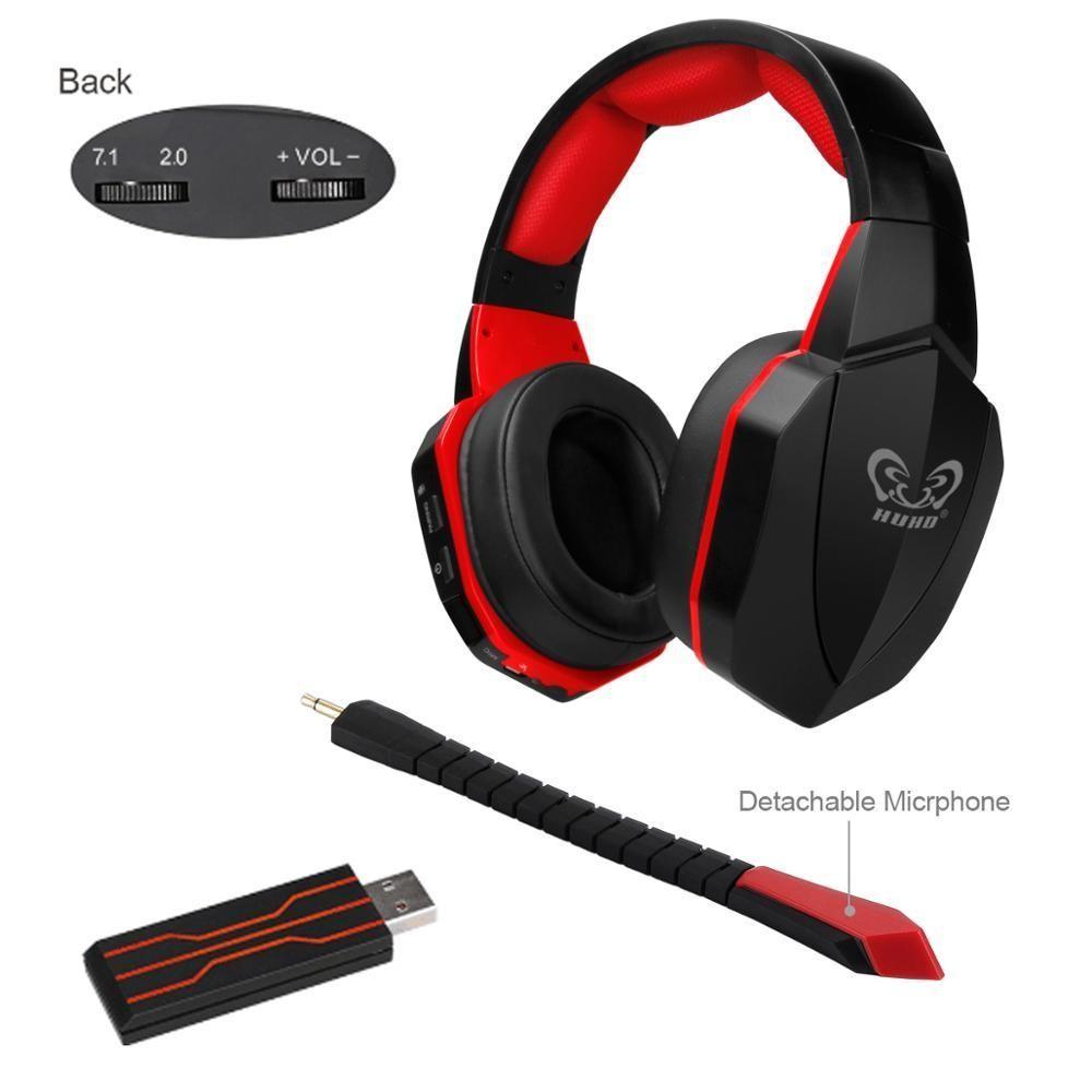 HUHD 7.1 Gaming Headset Surround Sound Wireless 2.4Ghz HW S8U wireless gaming headset