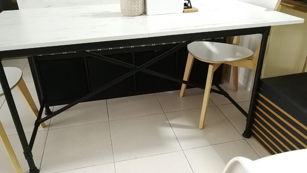 IKEA industrial dining table, Furniture & Home Living, Furniture ...