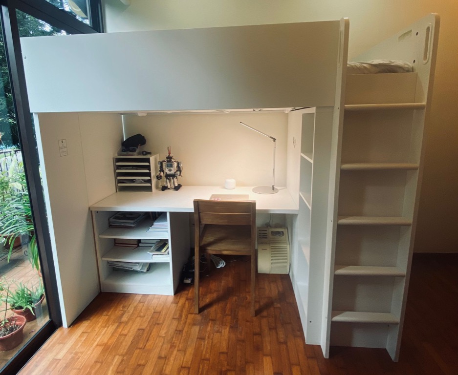 IKEA smastad loft /bunk bed for sleeping, studying, storage, Babies