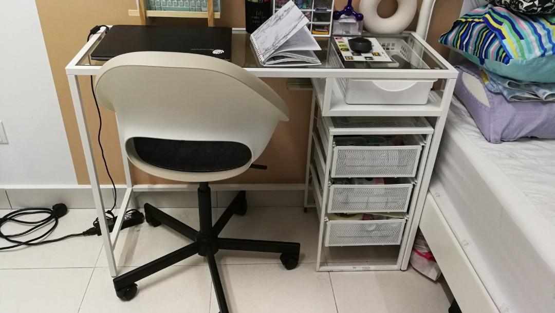 Ikea vittsjo computer table, Furniture & Home Living, Furniture, Other