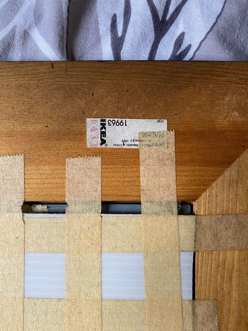 ikea wood wall decor with glass, Furniture & Home Living, Home Decor