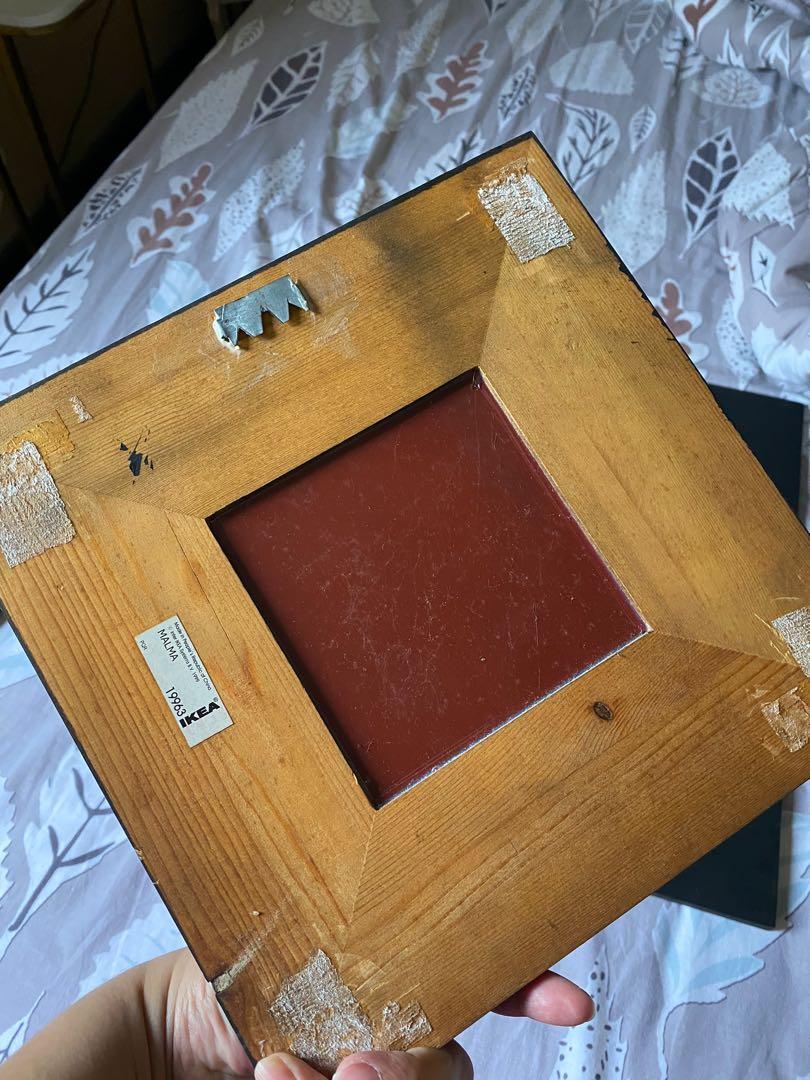 ikea wood wall decor with glass, Furniture & Home Living, Home Decor