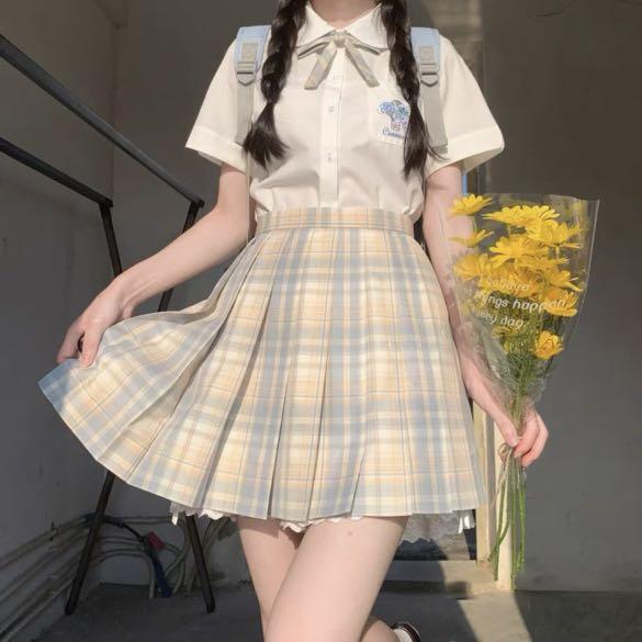 Jk seifuku skirt Japanese high school uniform style Checkered Tennis ...