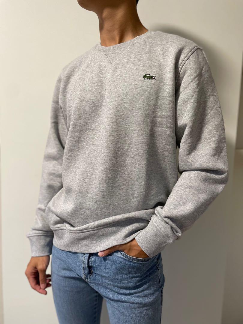 Lacoste Grey \u0026 Black Pullover, Men's 