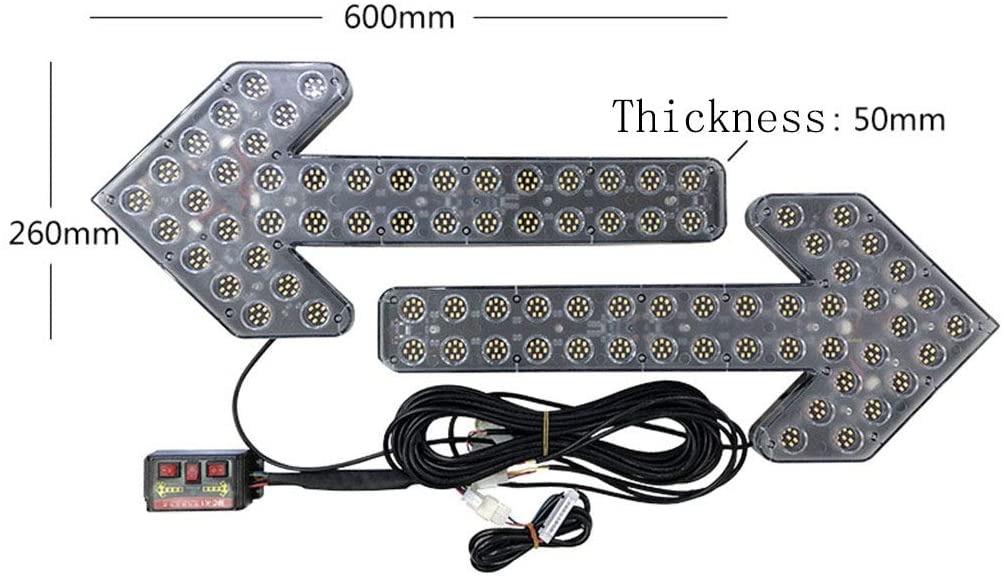 LED Directional Arrow Warning Light DC12V 600mm, Commercial ...