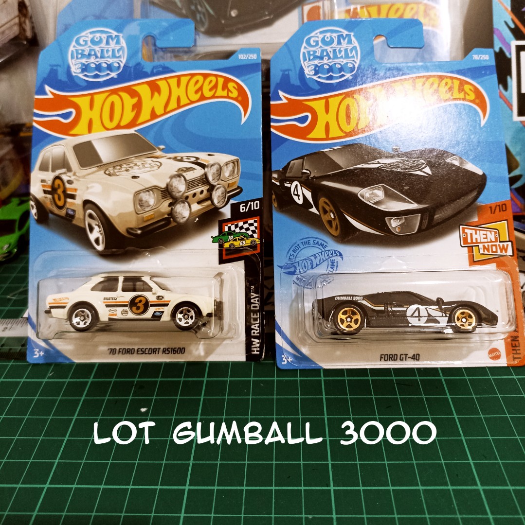 Loose Hot Wheels Ford GT40 Black Gumball 3000 Livery 