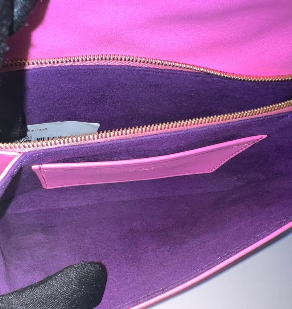 M80745 Louis Vuitton Embossed Lambskin Pochette Coussin-Pink/Purple