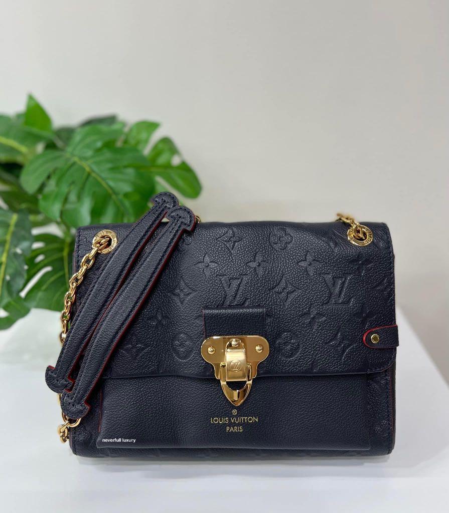 Louis Vuitton Vavin PM Navy Monogram Empreinte Leather Bag, Luxury, Bags &  Wallets on Carousell