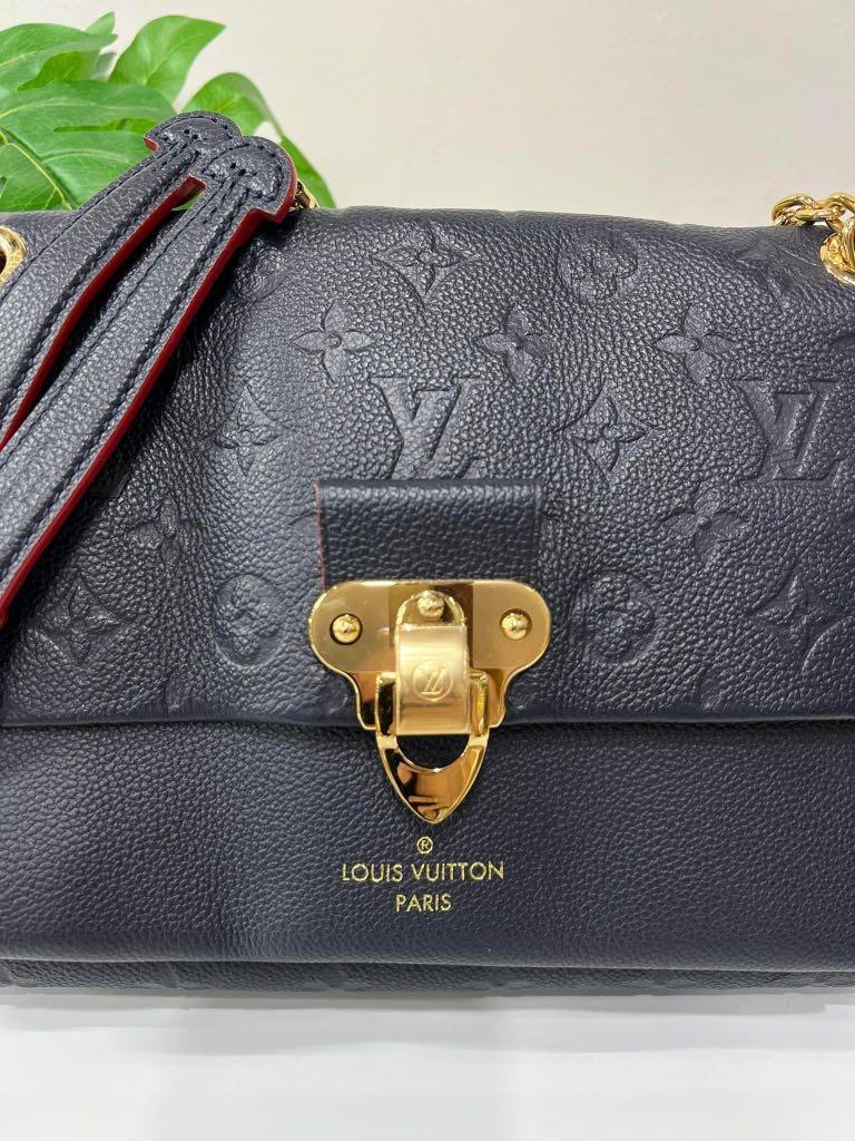 Louis Vuitton Vavin PM Navy Monogram Empreinte Leather Bag, Luxury, Bags &  Wallets on Carousell