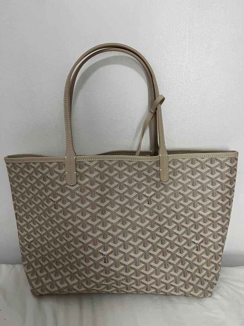 goyard cream tote