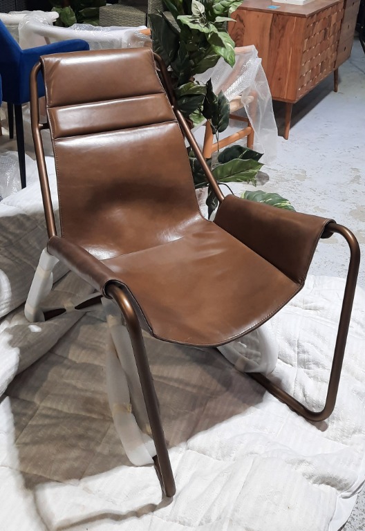 Matt Blatt United Strangers Leather Sling Chair Furniture Home Living Furniture Chairs on Carousell