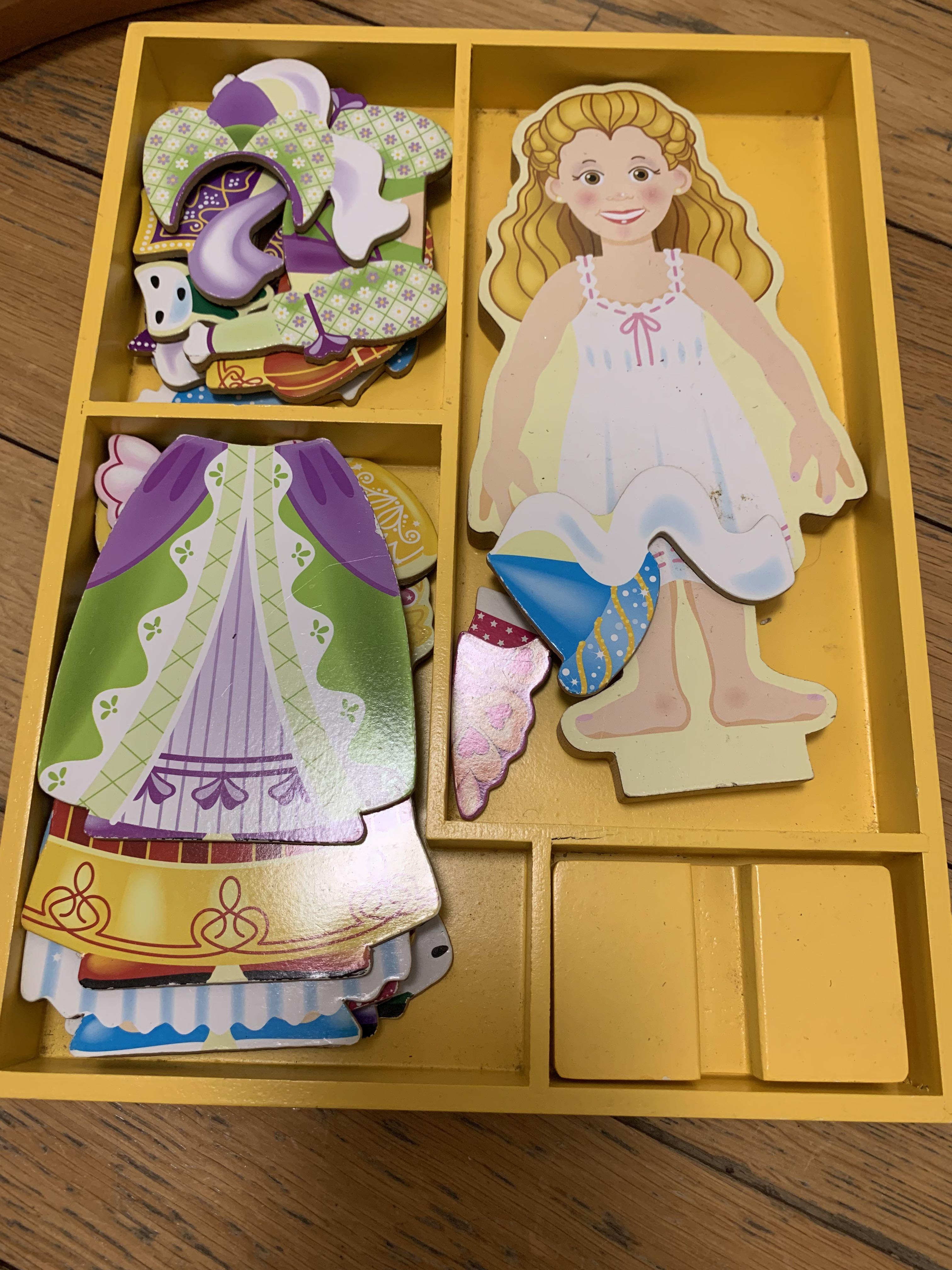 Melissa & Doug wooden dress up doll, Hobbies & Toys, Toys