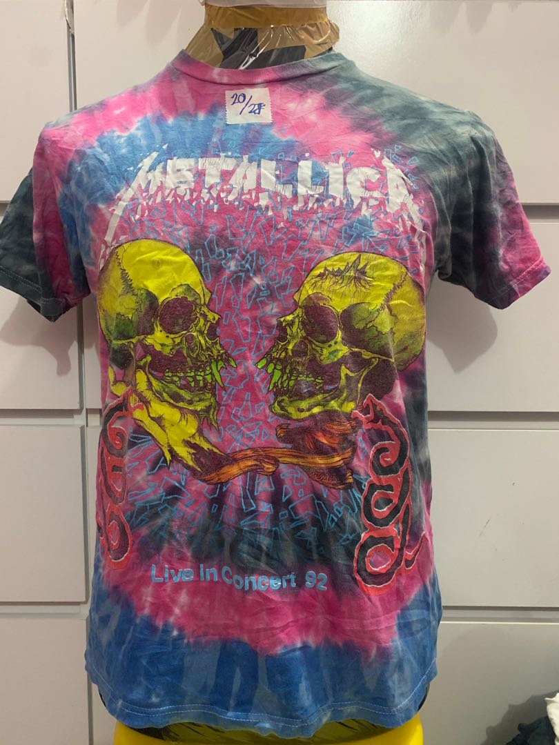 metallica tie dye Men s Fashion Tops Sets Tshirts Polo