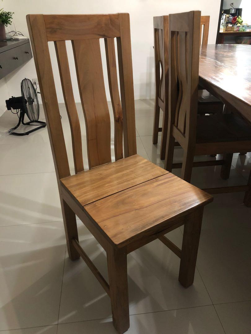 Molave Dining Chairs, Furniture & Home Living, Furniture, Chairs on