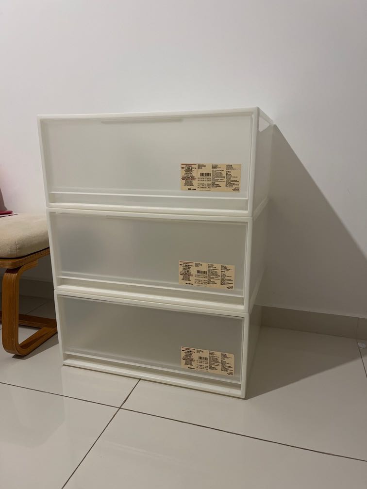 Muji PP storage box, Furniture & Home Living, Furniture, Shelves