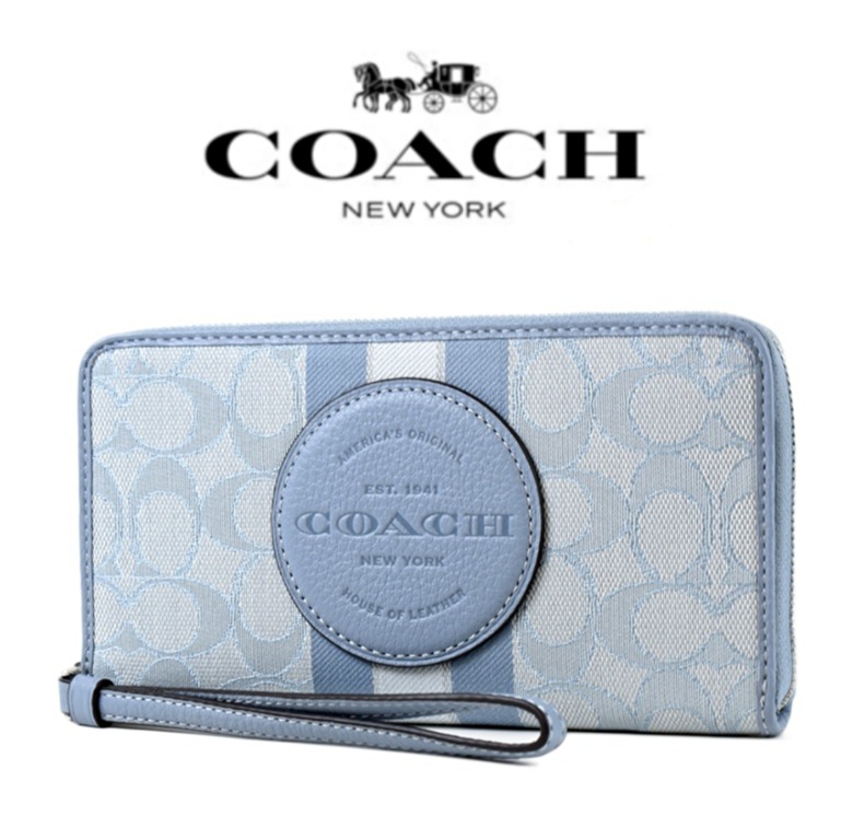 Blue coach sale wallet