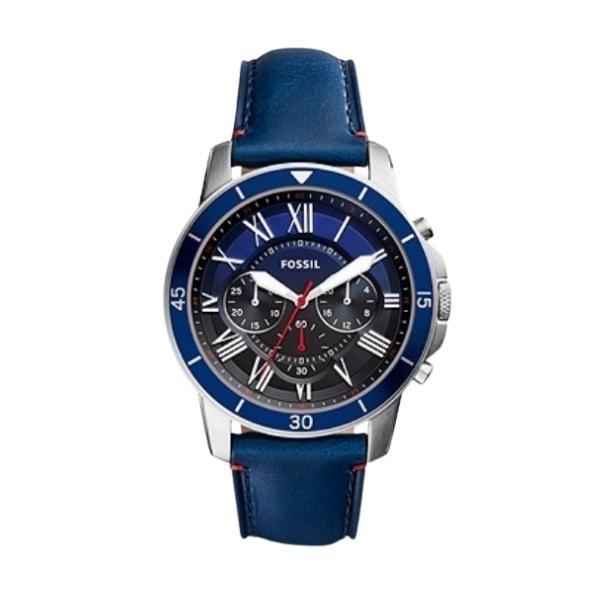 NEW Fossil Grant Sport Leather Mens Watch FS5373