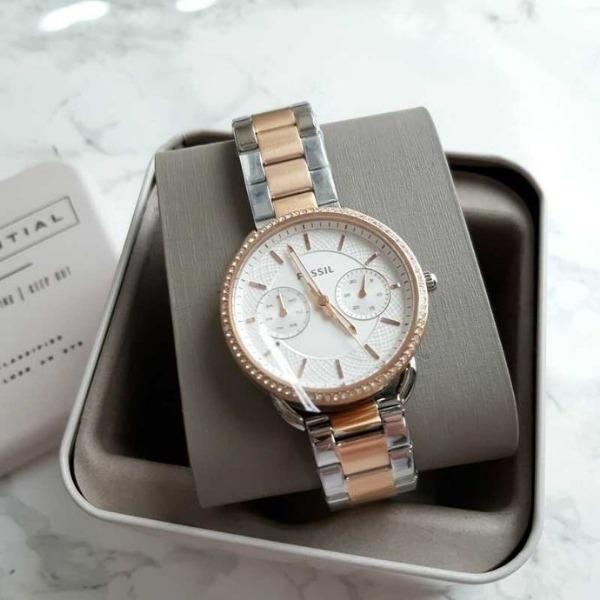 NEW Fossil Tailor Multifunction Stainless Steel Ladies Watch