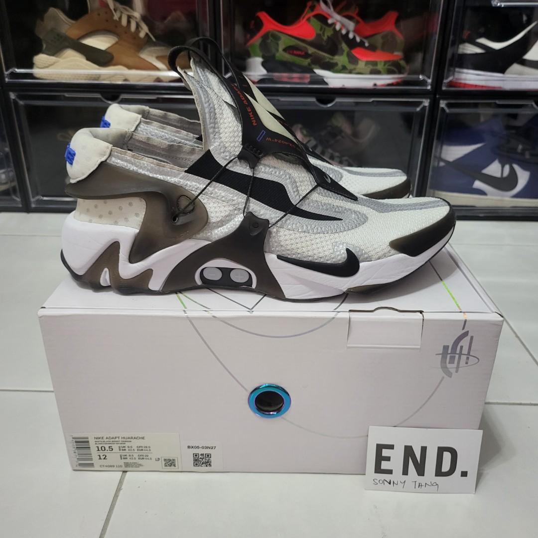 Nike adapt huarache white black clearance
