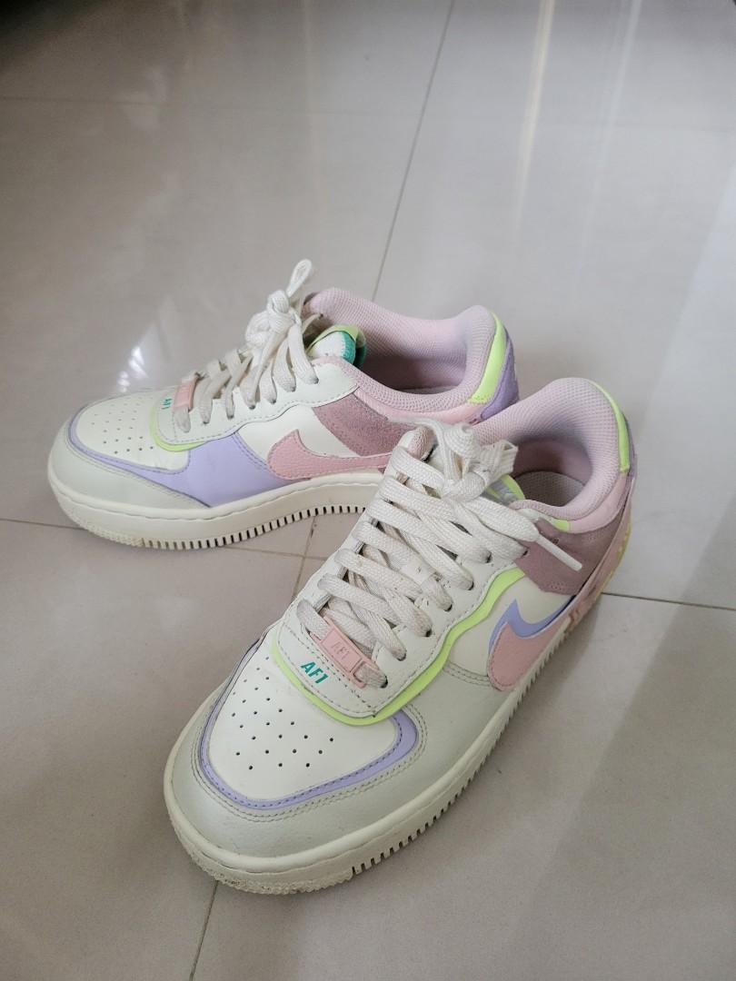 Nike Air Force 1 shadow 夢幻果昔色球鞋-23.5號, 她的時尚, 鞋子在旋轉拍賣 Nike Air Force 1 shadow 夢幻果昔色球鞋-23.5號, 她的時尚, 鞋子在旋轉拍賣