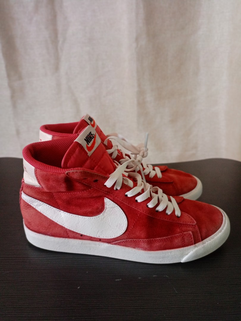 Nike Blazer Mid 77' Red 5.5UK, Women's 