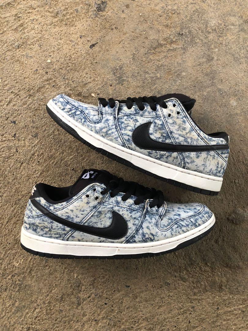 Nike sb dunk deals low bleached denim