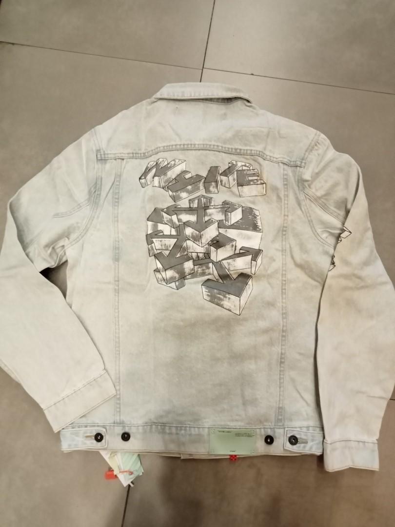 Off white denim cheap jacket sizing