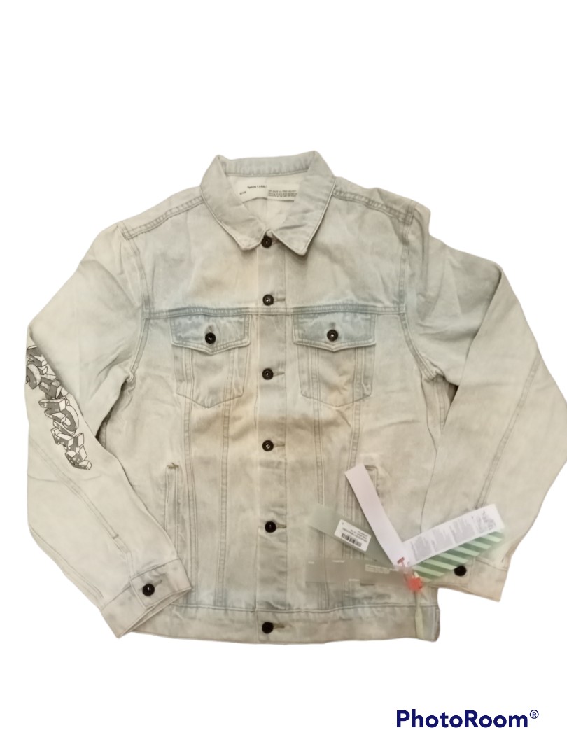 Off white denim cheap jacket sizing