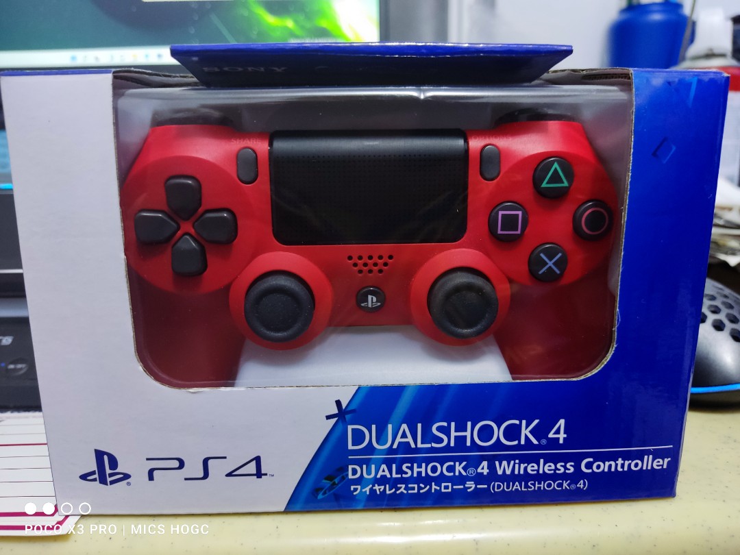 Original DS4 V2 Wireless Controller (Red), Video Gaming, Gaming ...