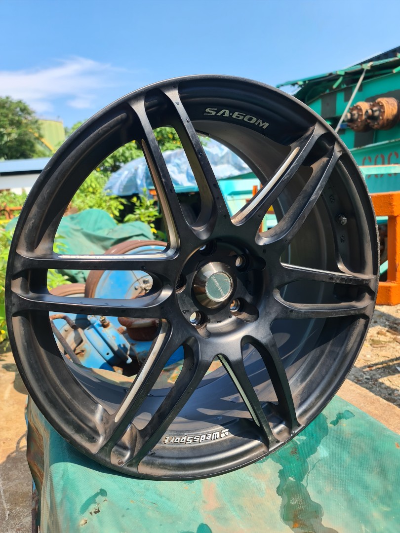 Original Wedssport 19 inch SA-60M Rim, Used, Car Accessories, Tyres ...