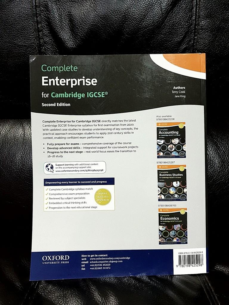 OXFORD Complete Enterprise for Cambridge IGCSE, Buku & Alat Tulis, Buku