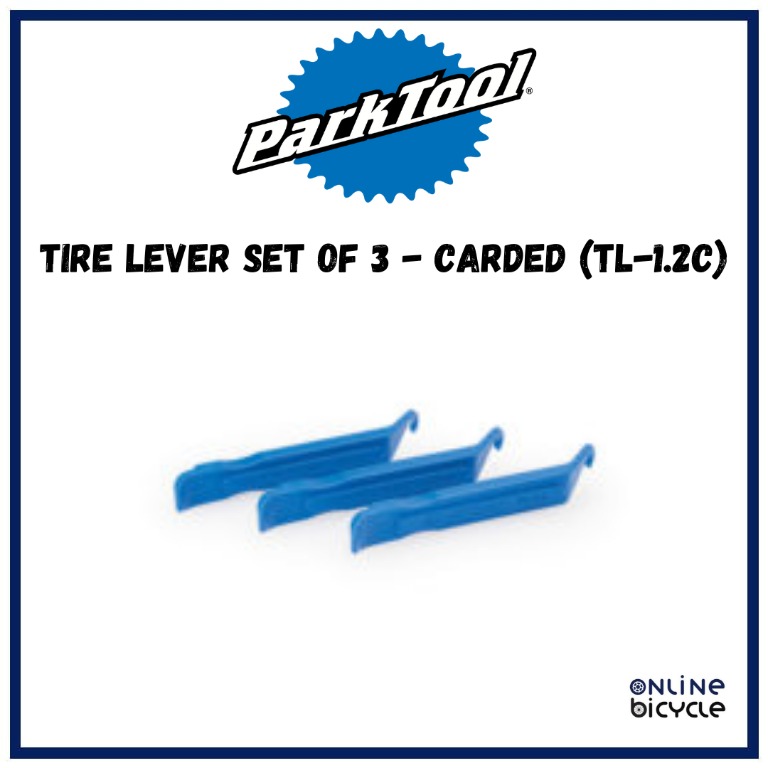 Park Tool Tire Lever Set of 3 Carded (TL1.2C) for Bicycle and