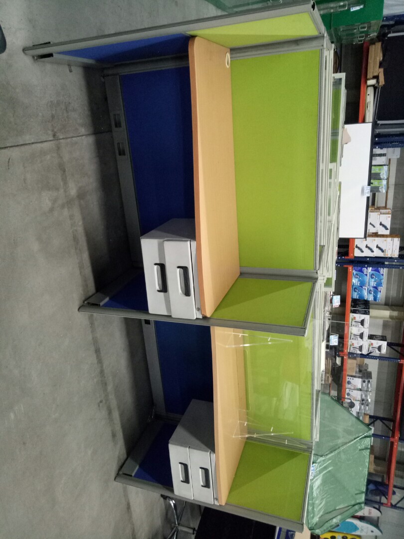 Back Box Partition partition panel set back to back, Furniture & Home Living, Office ...