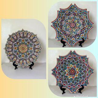 Persian Hand-Painted Decorative Plates 40cm