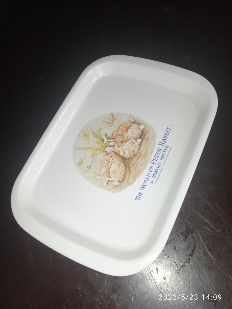Peter rabbit small tray makapal, Furniture & Home Living, Home Decor ...