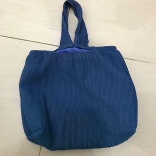 Pleats bag navy blue / tas pleats navy lucu