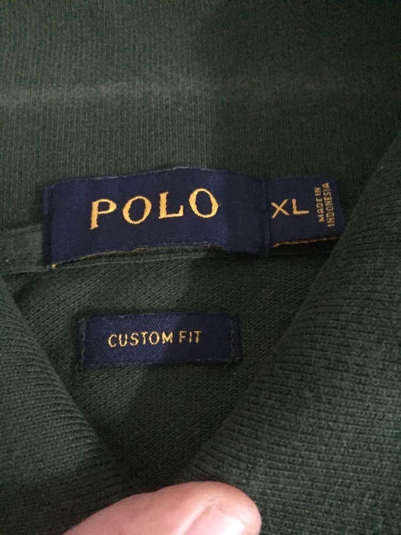 polo ralph lauren original, Fesyen Pria, Pakaian , Atasan di ...