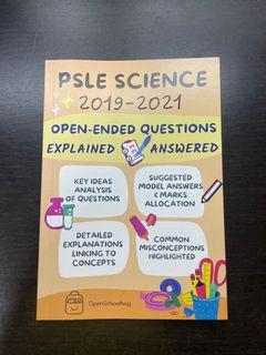 [Open Schoolbag exclusive!] PSLE Science (2019 - 2021) Open-ended Questions Explained Answered