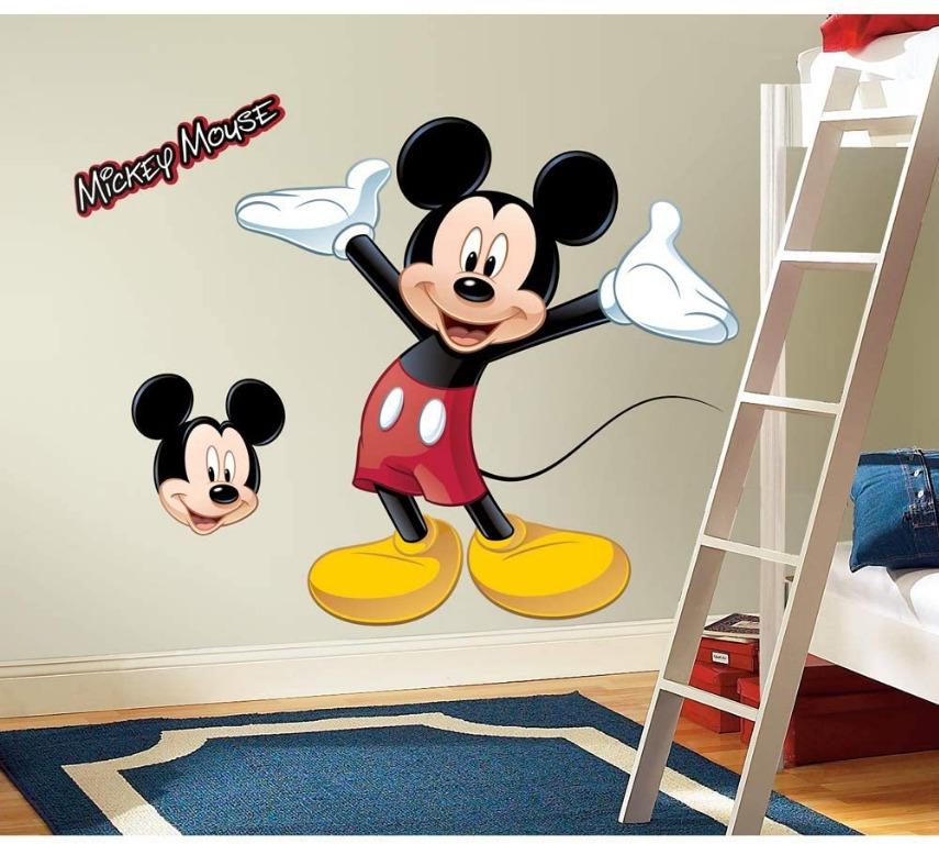 Roommates Rmk1508gm Mickey Mouse Peel And Stick Giant Wall Decal Furniture And Home Living Home 