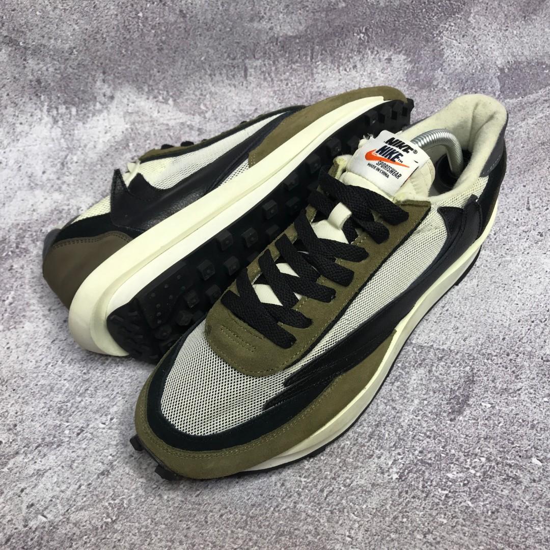 Sacai x Nike LVD Waffle Travis Scott Fesyen Pria Sepatu