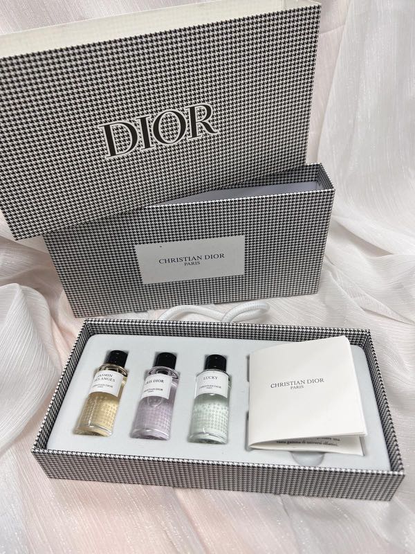 現貨♥️♥️包SF♥️♥️ Dior 千鳥格Q版香水三件套, 美容＆個人 