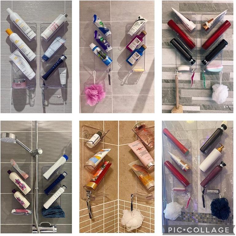 ShowerGem Bathroom Organiser Shower Caddy No Drilling, No Suction