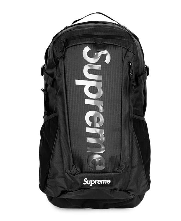 Supreme logo print backpack ss21, 男裝, 袋, 背包- Carousell